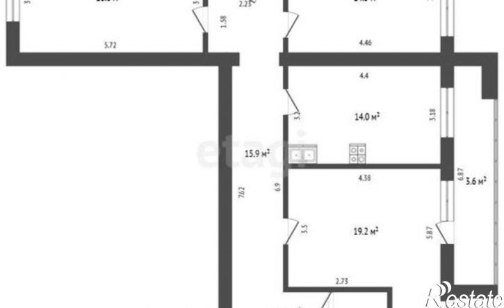 3-комн квартира улица Гоголя, 101,  д. 101