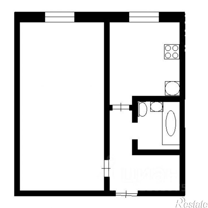 1-комн квартира пр-кт Октября, 6,  д. 6