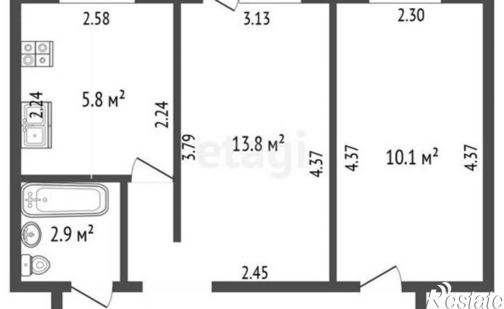 2-комн квартира ул Социалистическая, 10,  д. 10