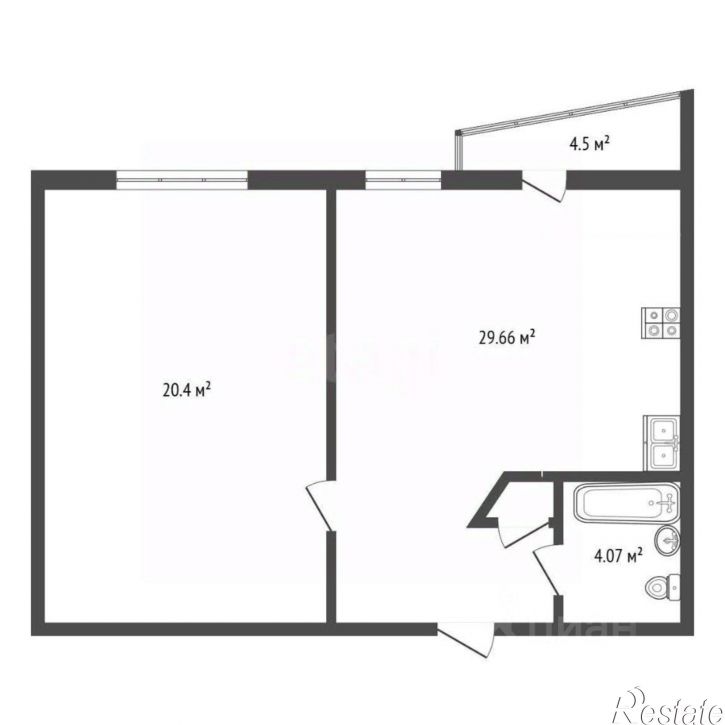 2-комн квартира улица Мира, 69,  д. 69