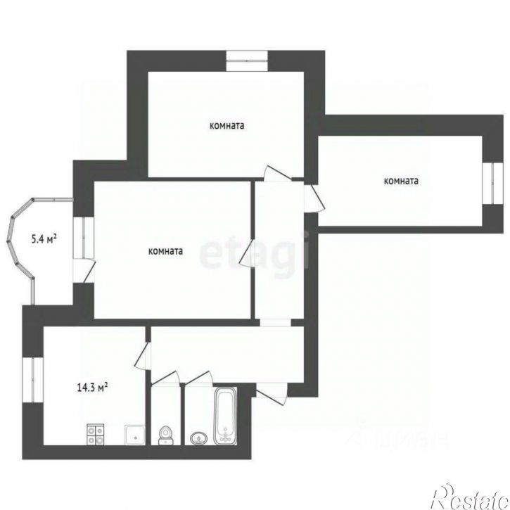 3-комн квартира ул Худайбердина, 150б,  д. 150б