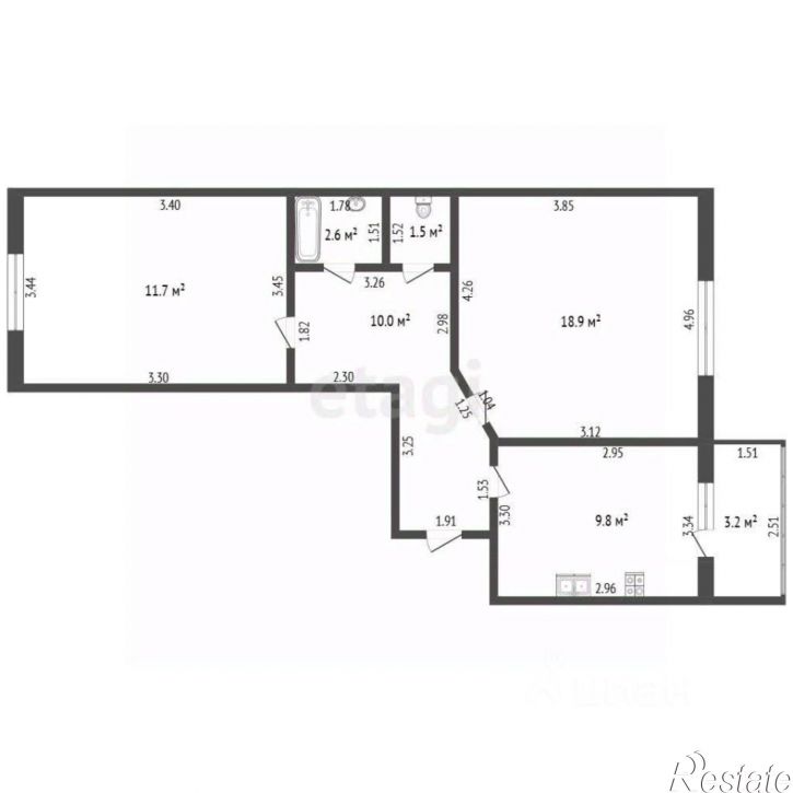 2-комн квартира ул Артема, 118,  д. 118