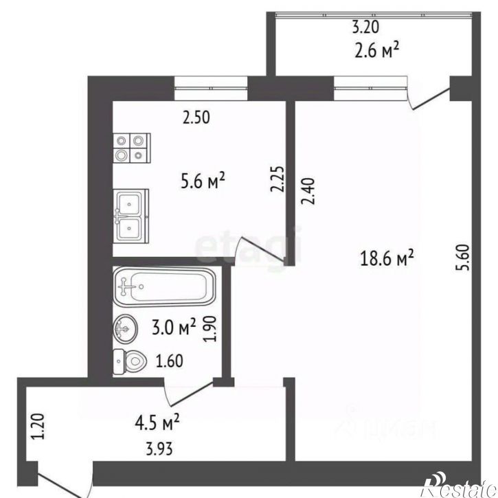 1-комн квартира пр-кт Октября, 8,  д. 8