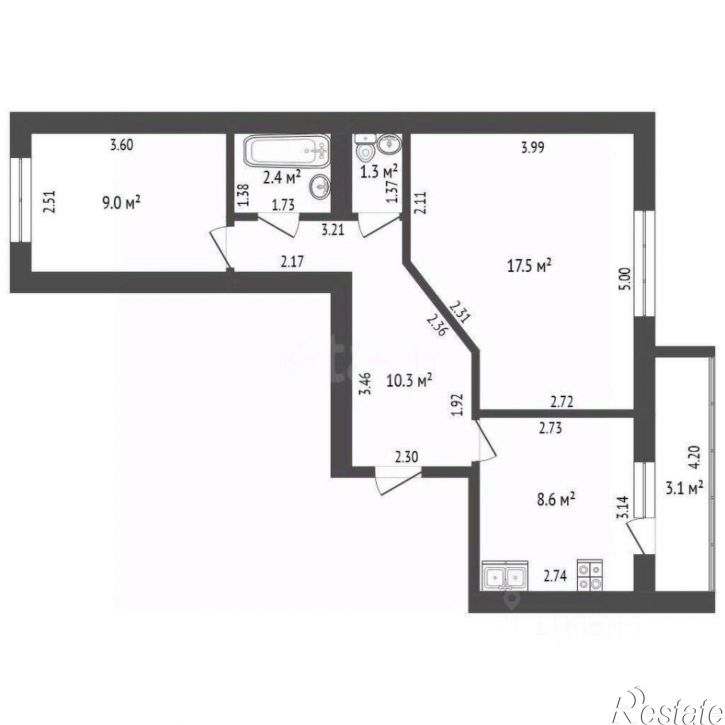 2-комн квартира ул Николаева, 24,  д. 24
