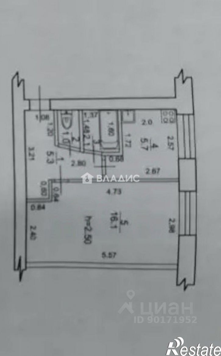 1-комн квартира ул Блюхера, 19,  д. 19