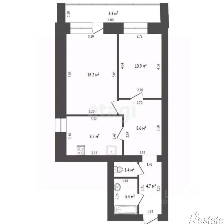 2-комн квартира ул Коммунистическая, 75б,  д. 75б