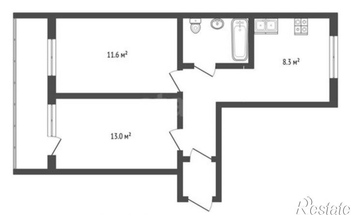 2-комн квартира ул Гоголя, 149а,  д. 149а