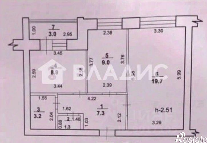 2-комн квартира ул Строителей, 71,  д. 71