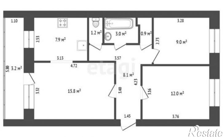3-комн квартира ул Сазонова, 14а,  д. 14а