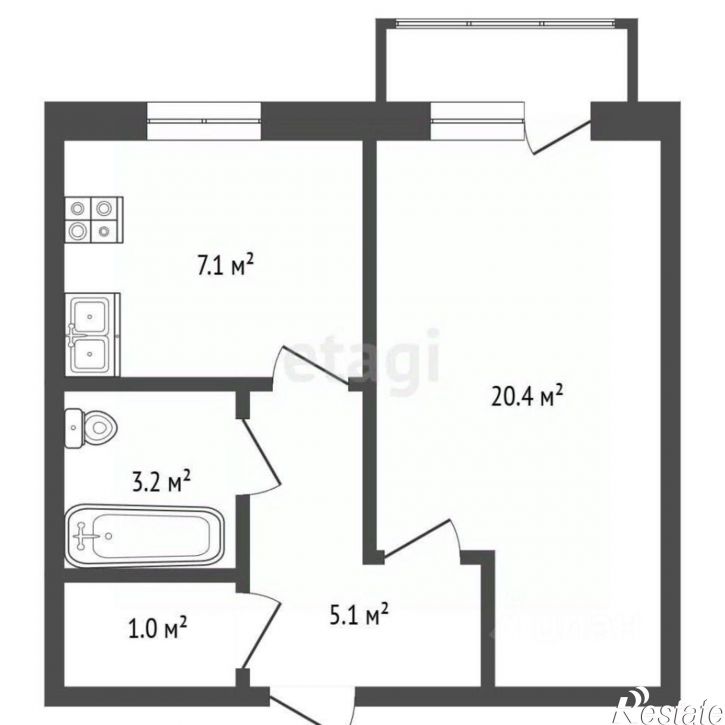 1-комн квартира ул Гоголя, 131,  д. 131