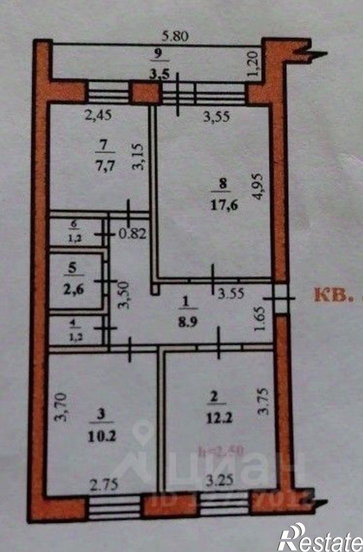 3-комн квартира ул Худайбердина, 56,  д. 56