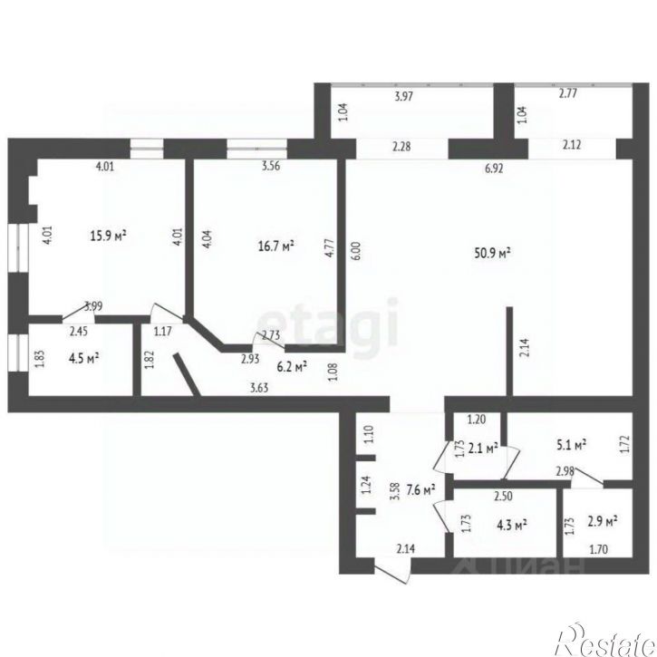 3-комн квартира ул 7 Ноября, 103,  д. 103