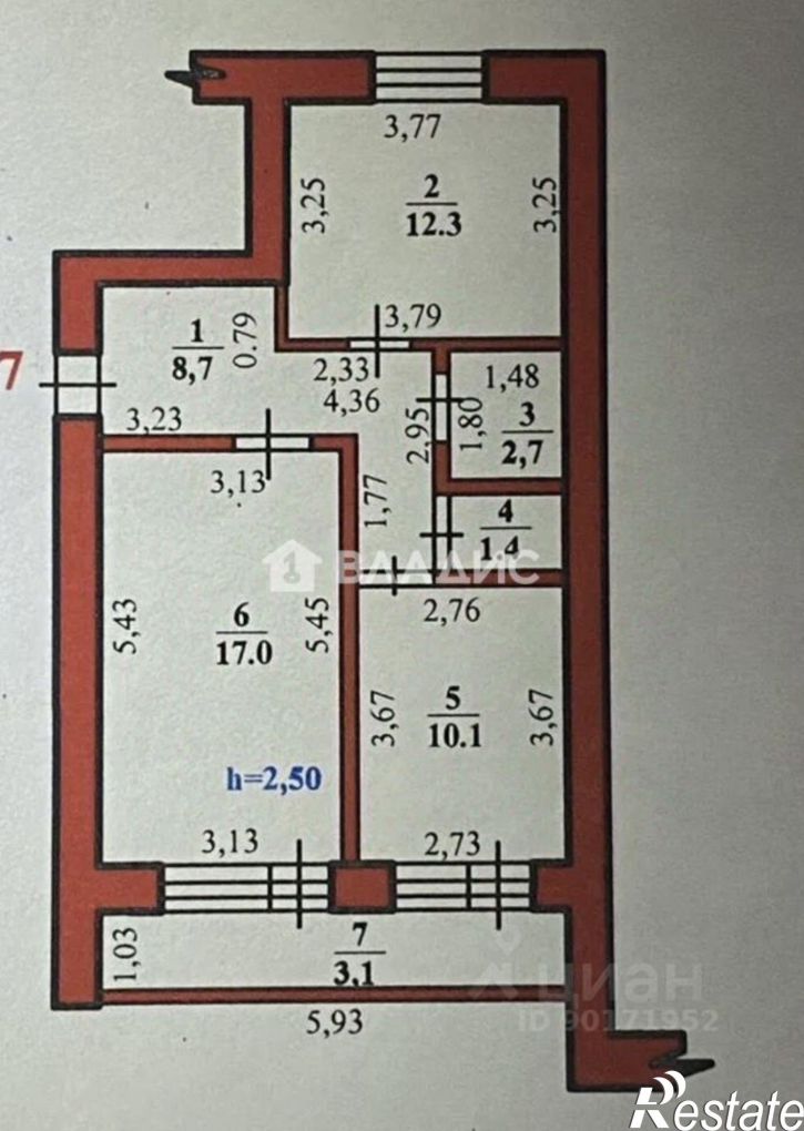 2-комн квартира ул Караная Муратова, 4,  д. 4