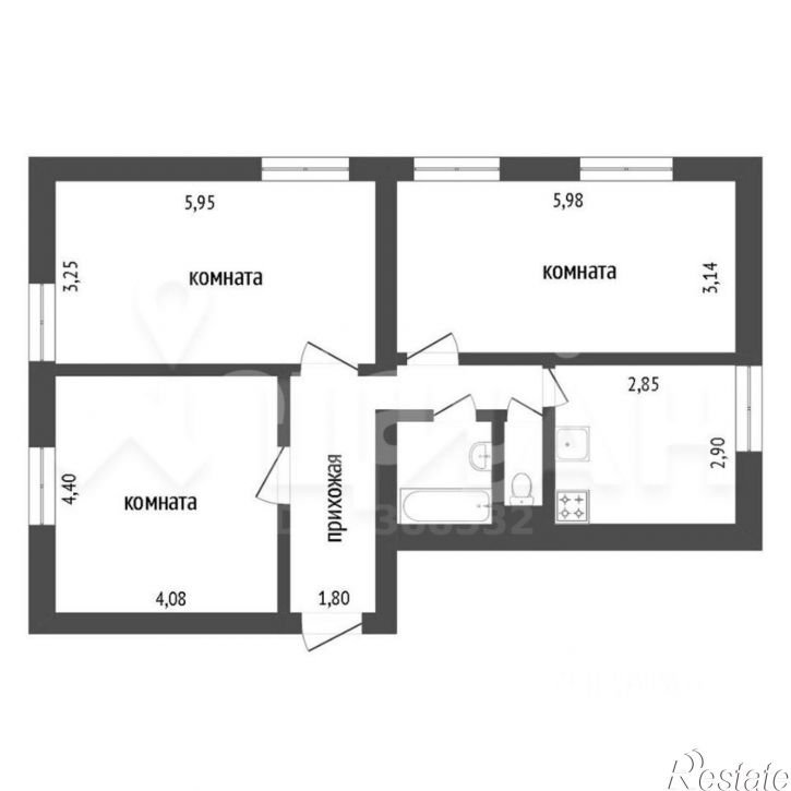 3-комн квартира ул Артема, 15,  д. 15