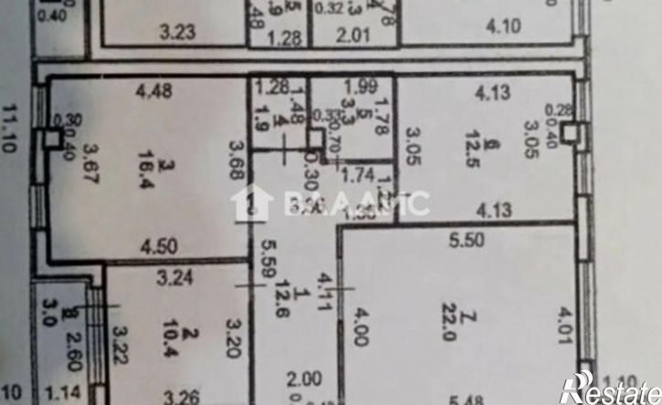 3-комн квартира ул Строителей, 18,  д. 18