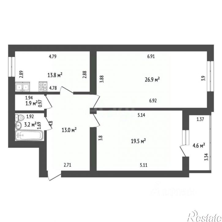 2-комн квартира ул Юрматинская, 12,  д. 12