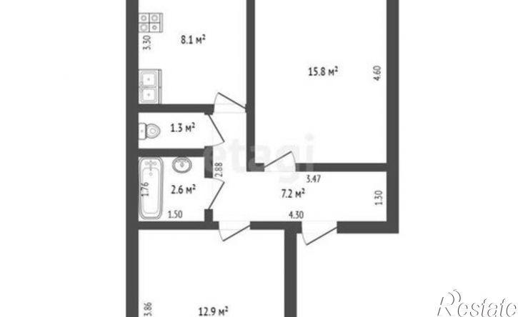 2-комн квартира ул Волочаевская, 6,  д. 6