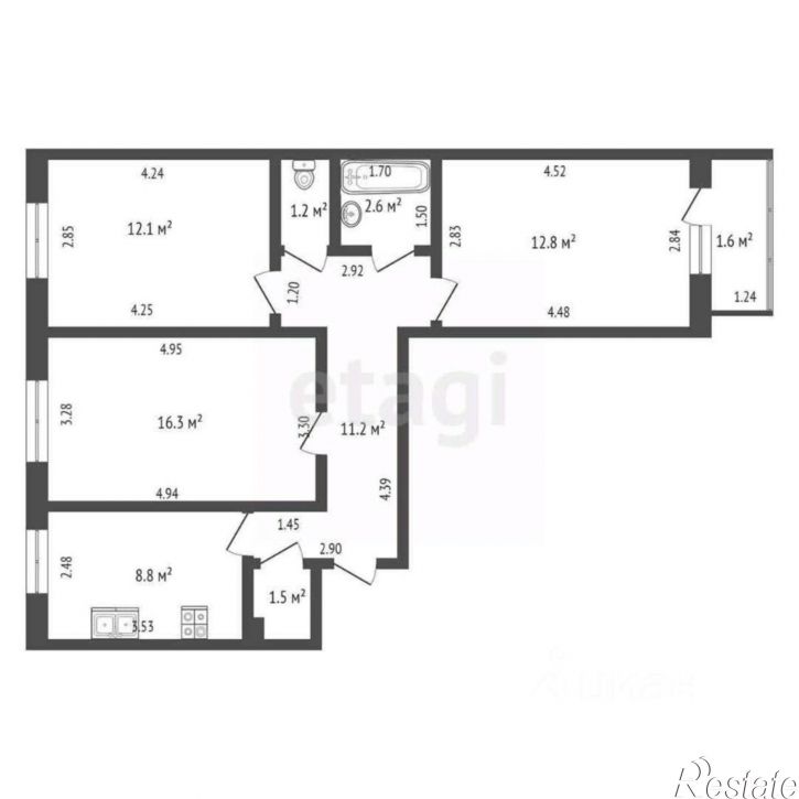3-комн квартира ул Артема, 97а,  д. 97а