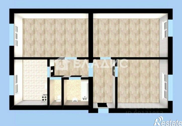 3-комн квартира ул Революционная, 11,  д. 11