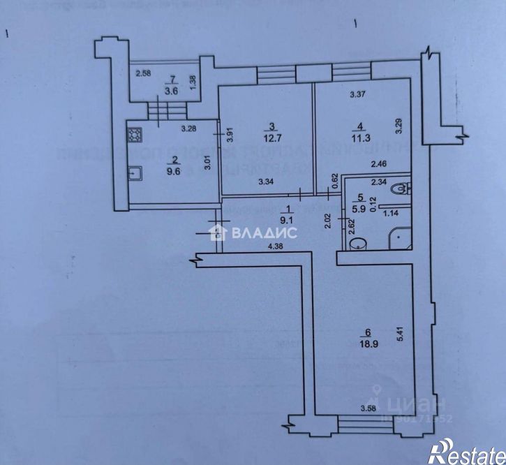 3-комн квартира ул Юрматинская, 1а,  д. 1а