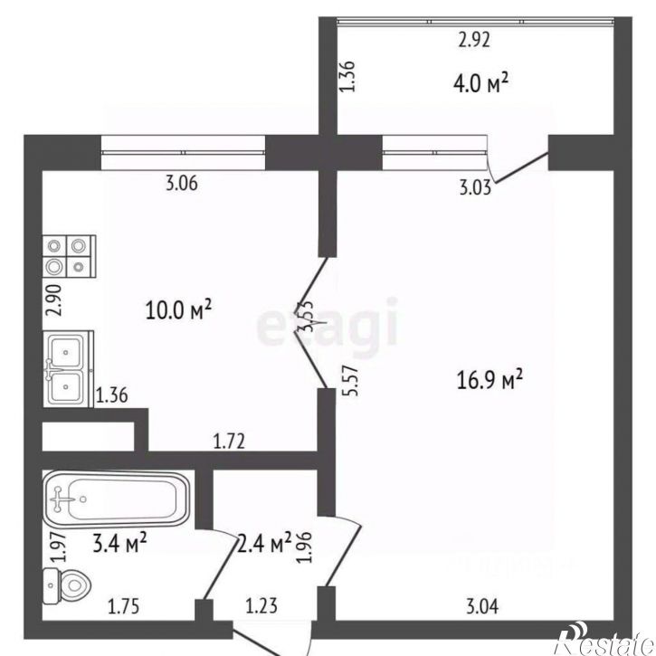 1-комн квартира ул Ботаническая, 4,  д. 4