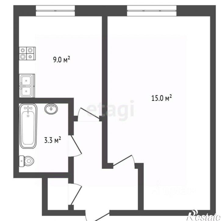 1-комн квартира ул Гоголя, 145б,  д. 145б