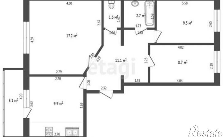 3-комн квартира ул Николаева, 24,  д. 24
