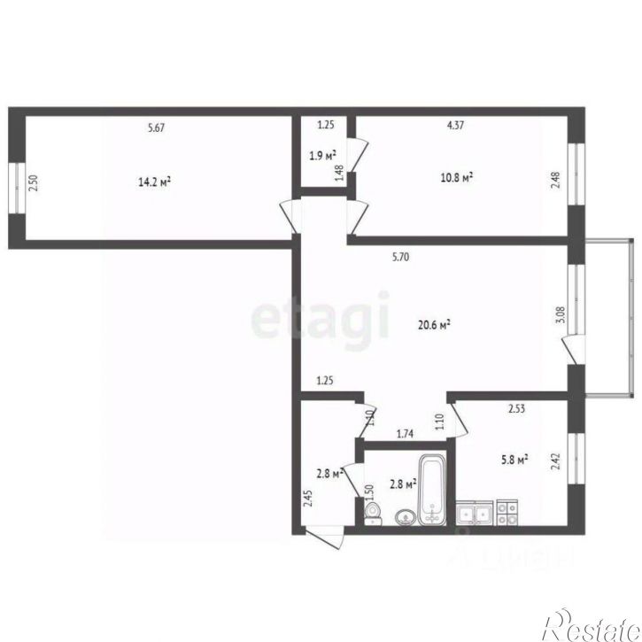 3-комн квартира ул Коммунистическая, 65,  д. 65