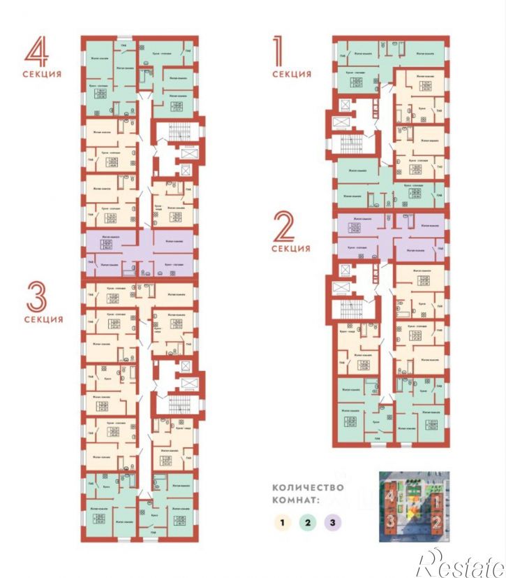 2-комн квартира в новом доме