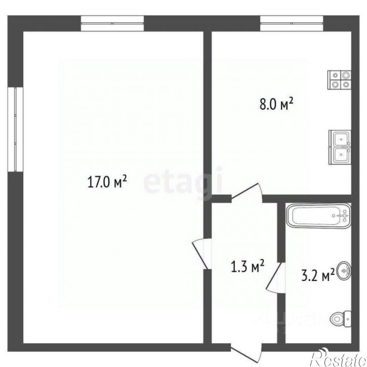 1-комн квартира ул Шаймуратова, 3,  д. 3