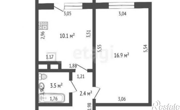 1-комн квартира ул Ботаническая, 2,  д. 2