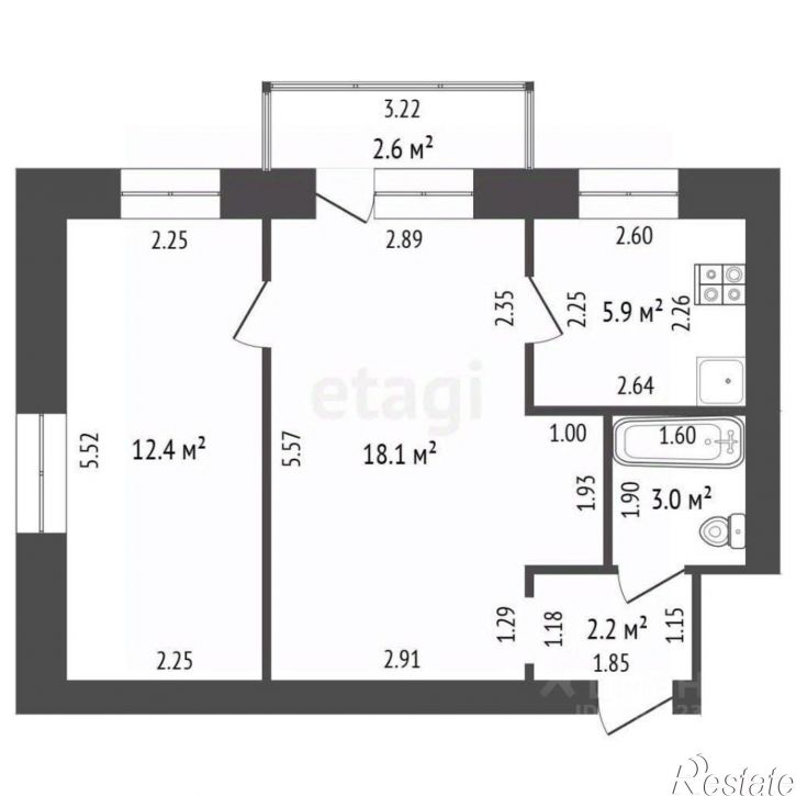 2-комн квартира ул Революционная, 8,  д. 8