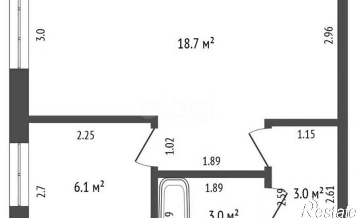 1-комн квартира ул Дружбы, 35,  д. 35