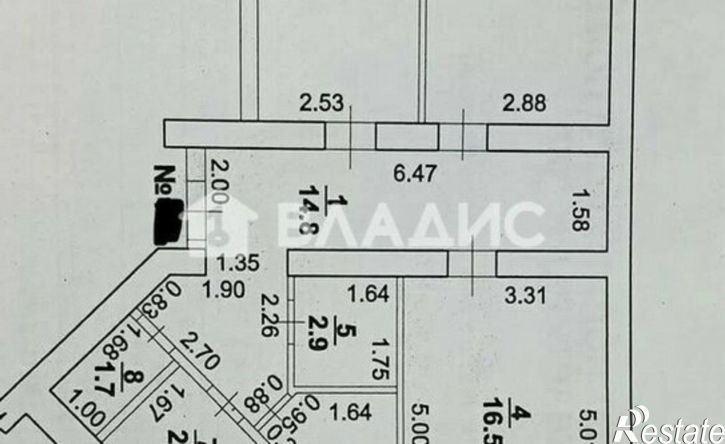 3-комн квартира проспект Октября, 48,  д. 48