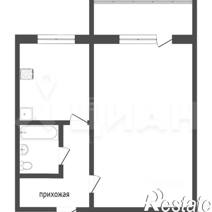 1-комн квартира Братская улица, 1,  д. 1