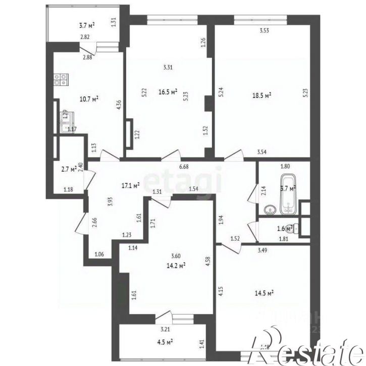 4-комн квартира проспект Академика Королёва, 20,  д. 20