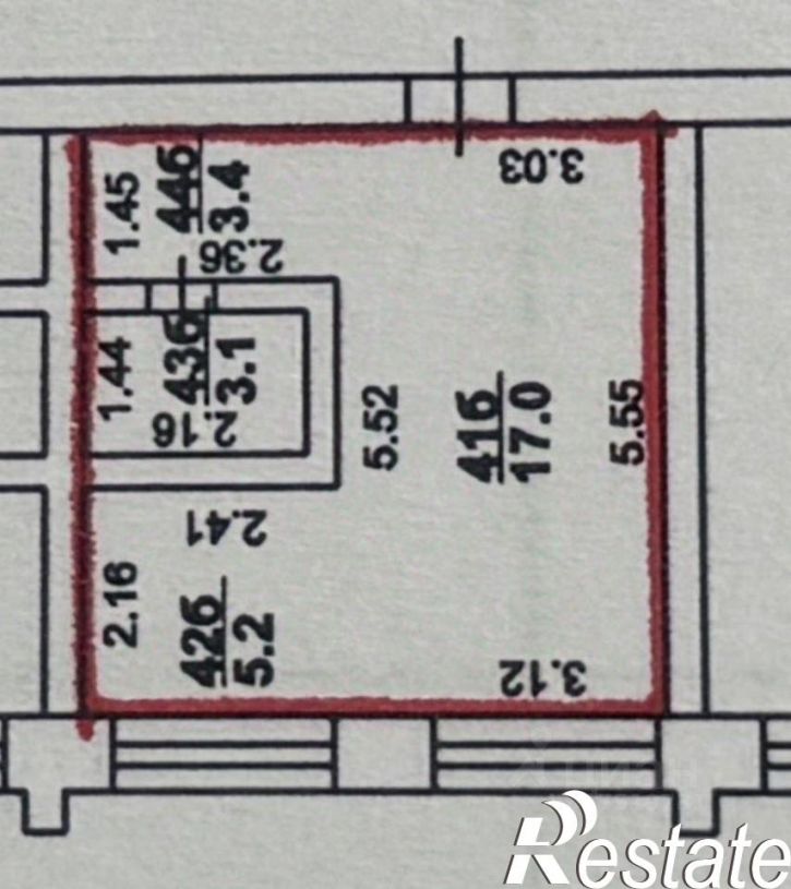 1-комн квартира улица Гоголя, 124В,  д. 124В