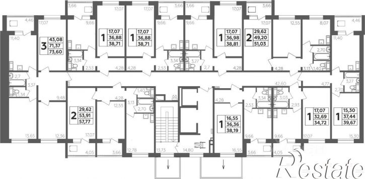 1-комн квартира в новом доме Крымская улица, 24,  д. 24