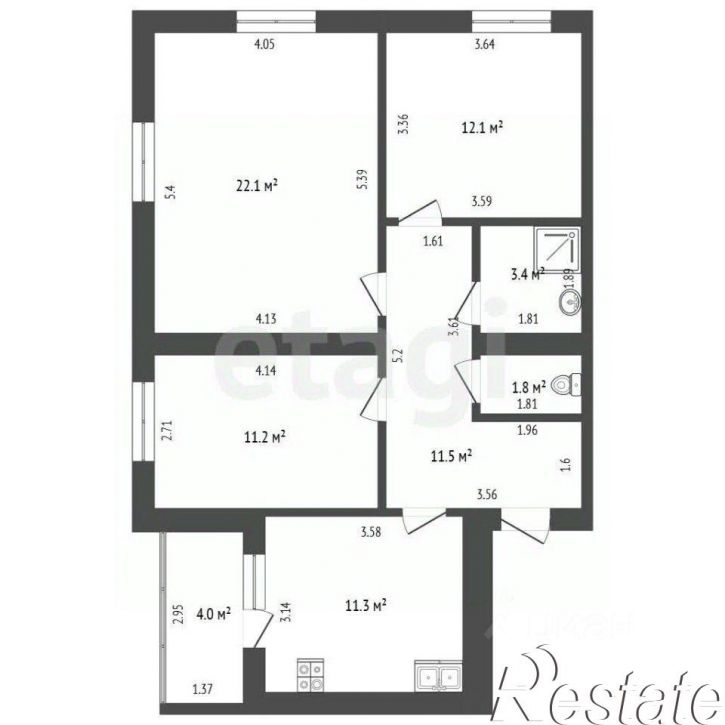 3-комн квартира Юрматинская улица, 8,  д. 8