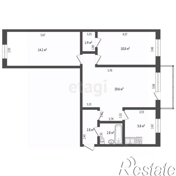 3-комн квартира Коммунистическая улица, 65,  д. 65