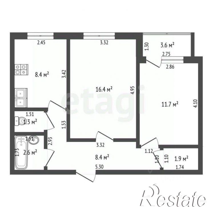 2-комн квартира улица Артёма, 25,  д. 25