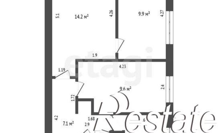 3-комн квартира улица Курчатова, 38,  д. 38